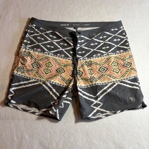 ROARK Mens The Chiller Board Shorts Aztec Geometric Swim‎ Trunks Size 36
